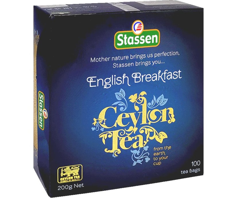 Černý čaj - Stassen English Breakfast Black Tea 100 x 2 g