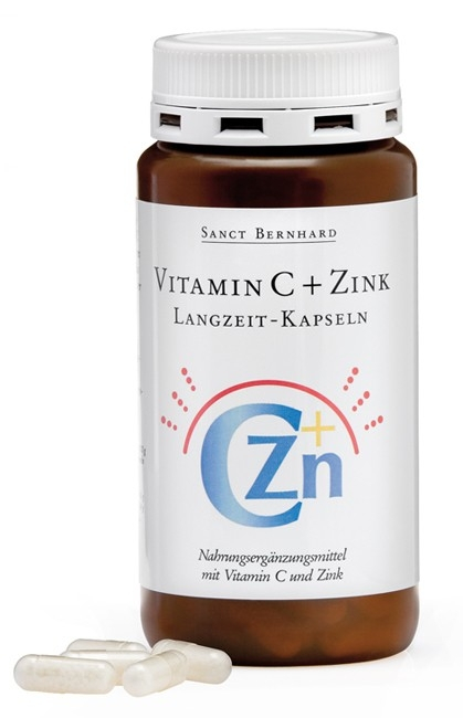 Vitamin C + Zinek postupné uvolňování 180 kapslí