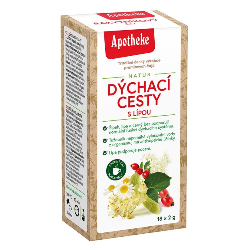 Dýchací cesty s lípou 18x2g