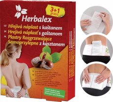 Hřejivé náplasti s kaštanem 4 ks