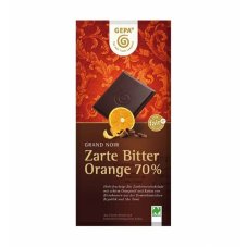 BIO Hořká čokoláda s pomerančem 70% 100 g