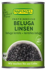 Bio černá čočka beluga sterilovaná RAPUNZEL 400 g