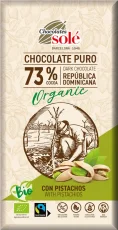 BIO Čokoláda hořká 73% s pistáciemi 135 g