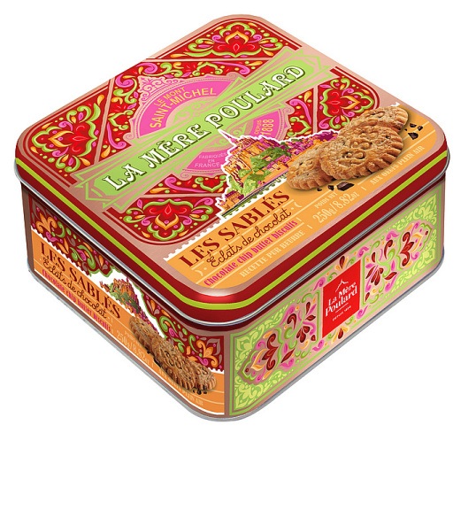 Sušenky čokoládou - La M?re Poulard Mythique Chocolate chip butter biscuits plech 250 g