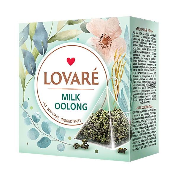 Lovaré Milk Oolong, oolong čaj 15 pyramid Lovaré Milk Oolong, oolong čaj 15 pyramid
