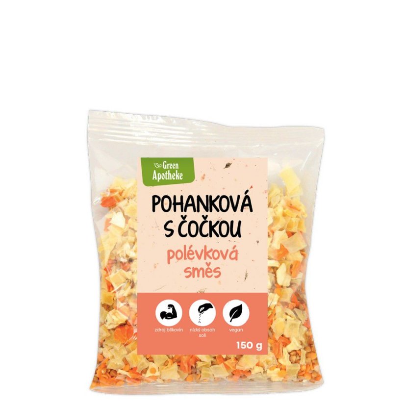 Polévková směs Pohanková s čočkou 150 g Polévková směs Pohanková s čočkou 150 g