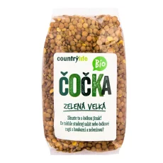 BIO Čočka zelená velká 500 g