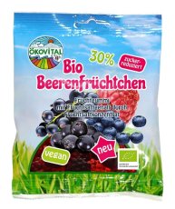 BIO želé LESNÍ PLODY méně sladké vegan ÖKOVITAL 80 g