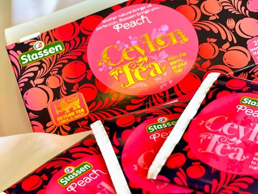 Černý čaj - Stassen Peach Black Black Tea 25 x 1,5 g