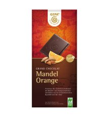 BIO Hořká čokoláda mandle pomeranč 100 g - Minimální trvanlivost do 31. 07. 2026
