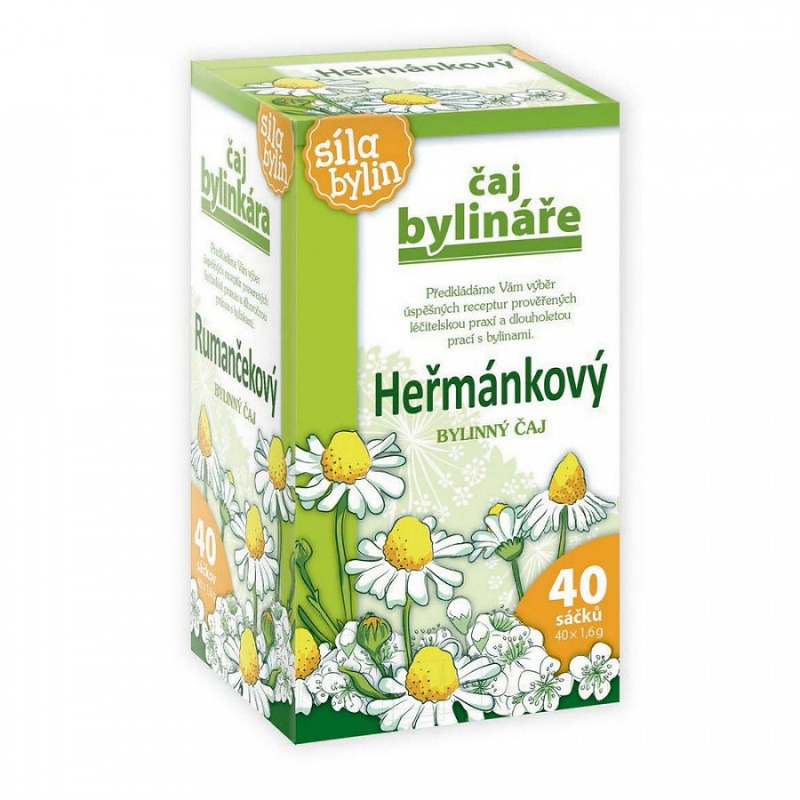 Bylinář Heřmánkový čaj porcovaný čaj 40x1,6g