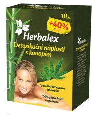 Detoxikační náplasti s konopím 10 ks + 40 % zdarma