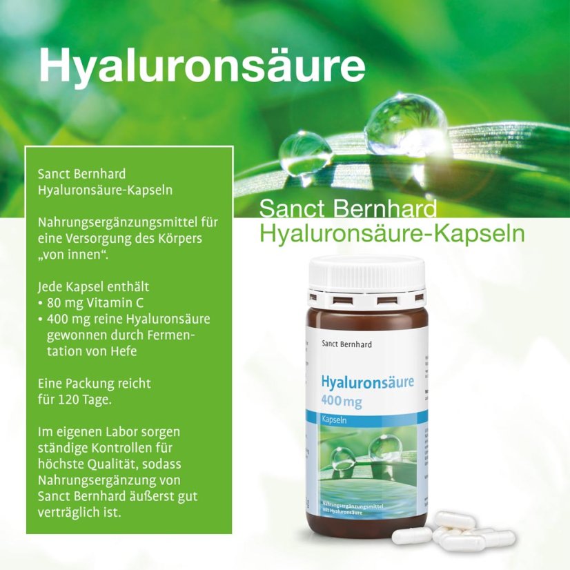 Kyselina hyaluronová 400 mg 120 kapslí