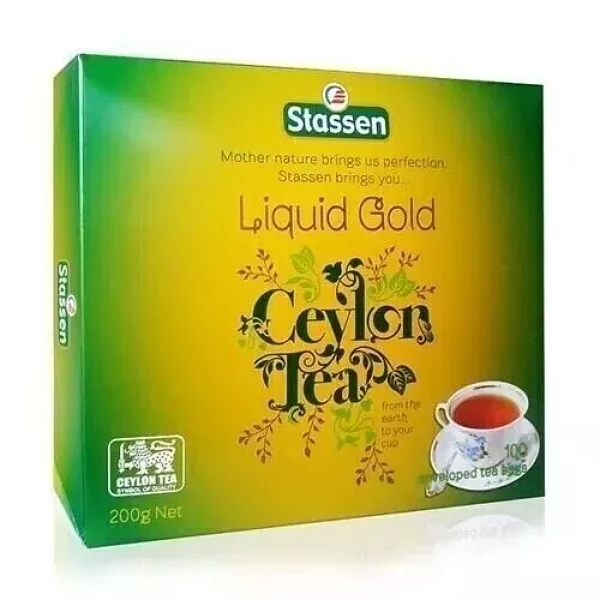 Černý čaj - Stassen Liquid Gold Black Tea 100 x 2 g