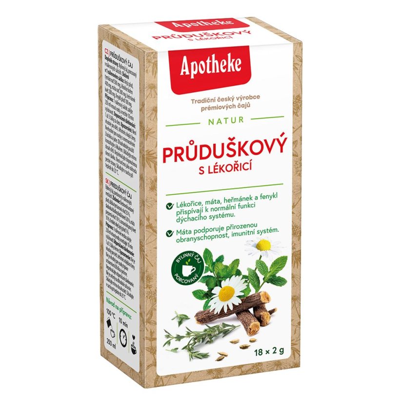 Průduškový čaj s lékořicí 18x2g