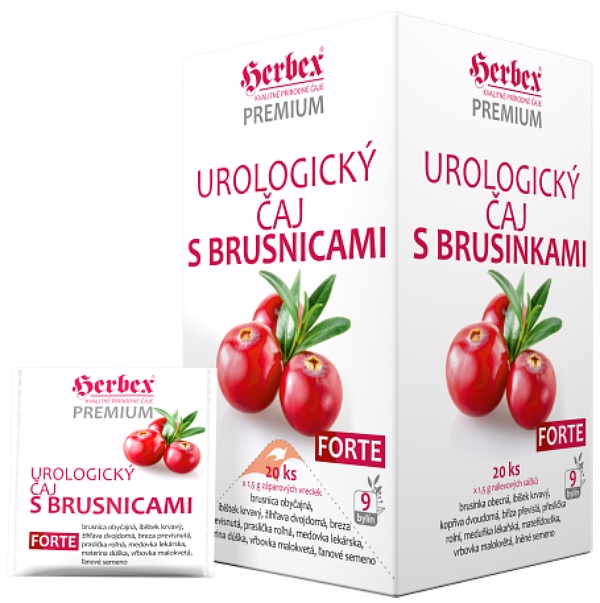 Čaj Urologický s brusinkami FORTE - Herbex 20x1,5g Čaj Urologický s brusinkami FORTE - Herbex 20x1,5g