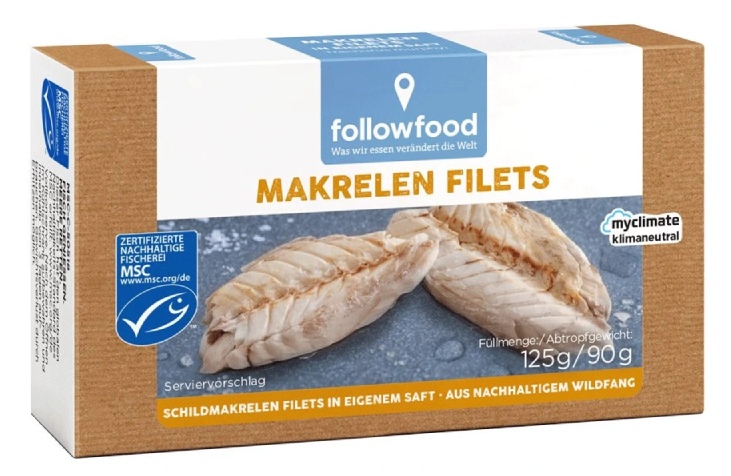 Filety makrely ve vlastní šťávě 125 g