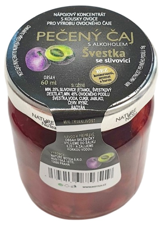Pečený čaj - Švestka s badyánem a slivovicí 60 ml