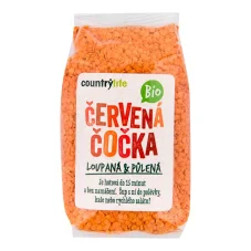 BIO Čočka červená půlená loupaná 500 g