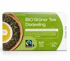 BIO zelený čaj Darjeeling 20 sáčků/1,75 g (35 g)