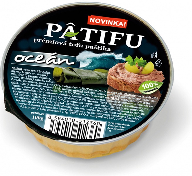 Patifu Paštika tofu s OCEÁN 100 g Patifu Paštika tofu s OCEÁN 100 g