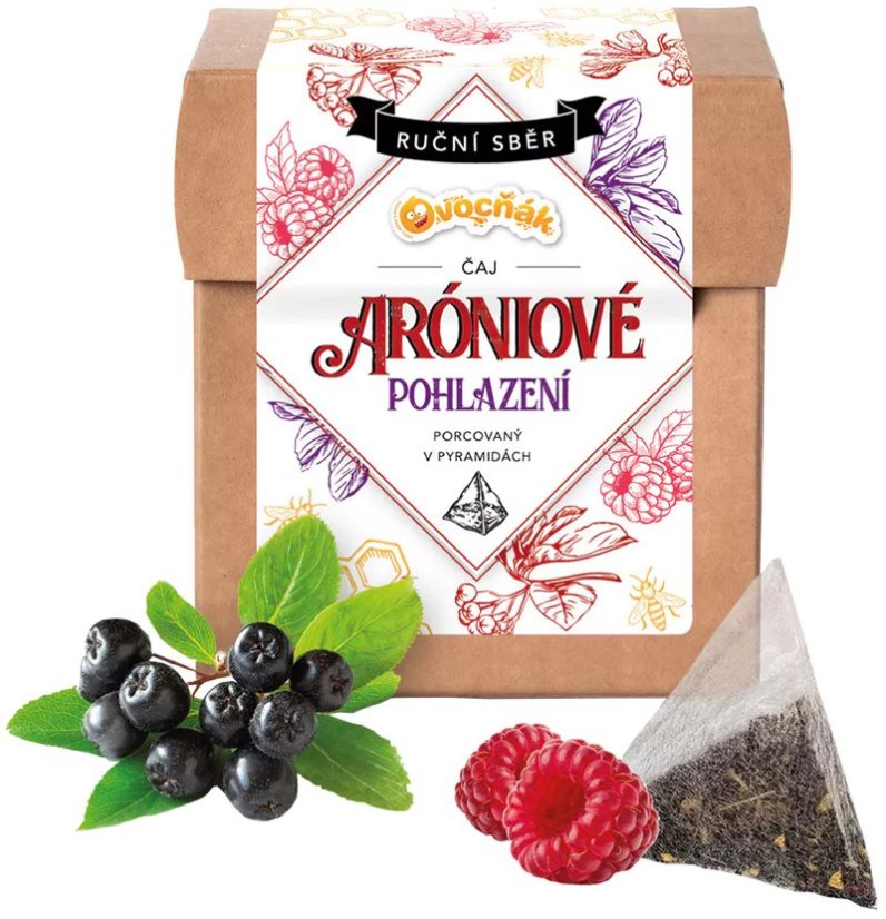 Ovocný čaj Aróniové pohlazení Ovocňák 12x4g Ovocný čaj Aróniové pohlazení Ovocňák 12x4g