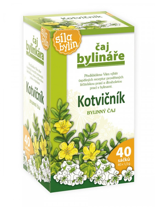 Bylinář Kotvičník čaj porcovaný čaj 40x1,6g Bylinář Kotvičník čaj porcovaný čaj 40x1,6g