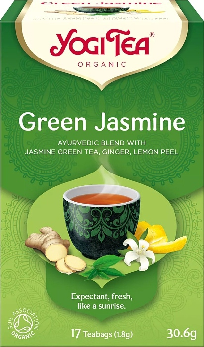 Bio Zelený jasmín Yogi Tea 17 x 1,8 g