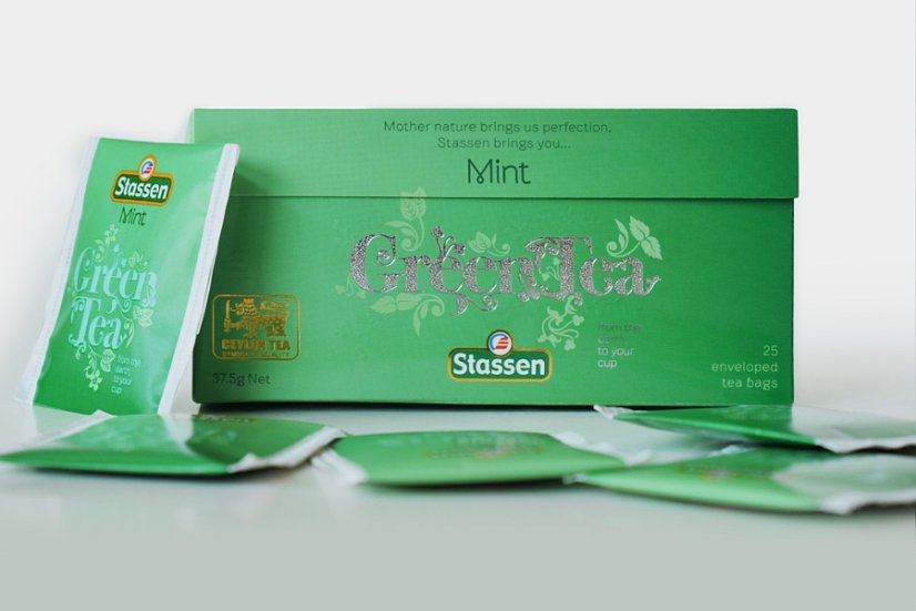Zelený čaj - Stassen Mint Green Tea 25 x 1,5 g