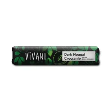 BIO Hořká nugátová tyčinka s oříšky Dark Nougat Croccante 35 g