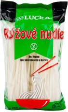 Těstoviny Rýžové nudle 3 mm LUCKA 240 g