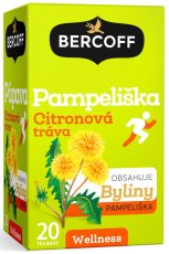 Bercoff PAMPELIŠKA a CITRÓNOVÁ TRÁVA bylinný čaj 30 g