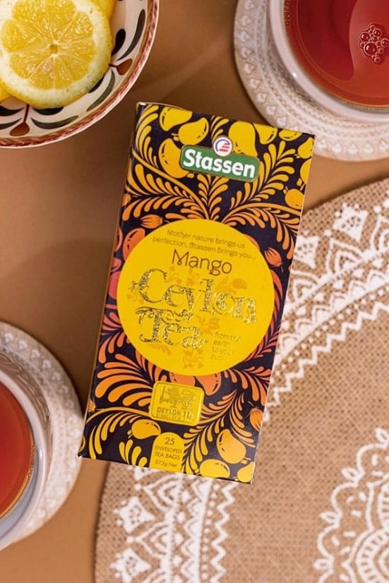 Černý čaj - Stassen Mango Black Tea 25 x 1,5 g
