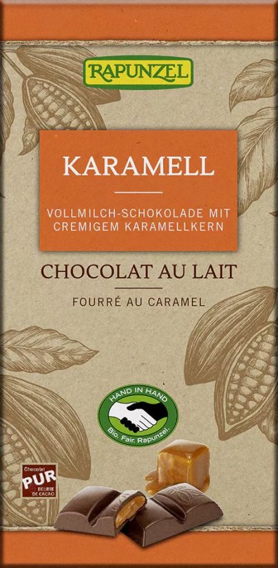 BIO mléčná čokoláda KARAMEL RAPUNZEL 100 g BIO mléčná čokoláda KARAMEL RAPUNZEL 100 g