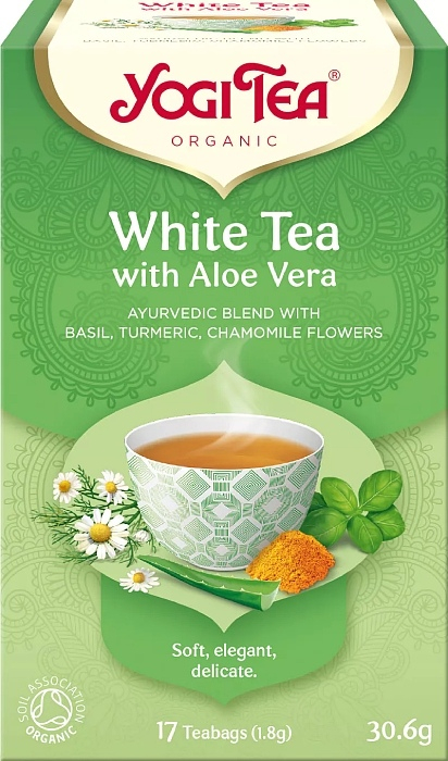 Bio Bílý s aloe vera Yogi Tea 17 x 1,8 g Bio Bílý s aloe vera Yogi Tea 17 x 1,8 g