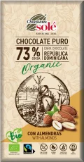 BIO Čokoláda hořká s mandlemi 150 g