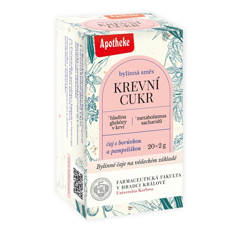 Farmaceutická fakulta čaj Krevní cukr 20 x 2 g