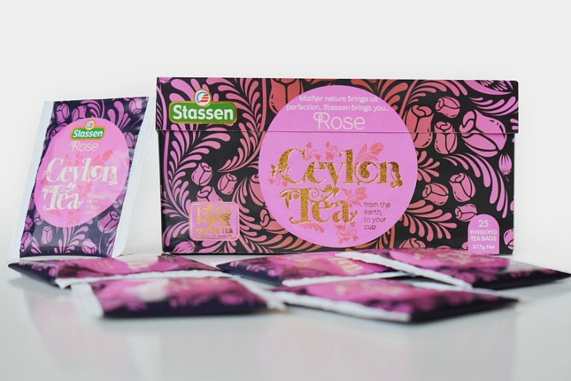 Černý čaj - Stassen Rose Black Tea 25 x 1,5 g