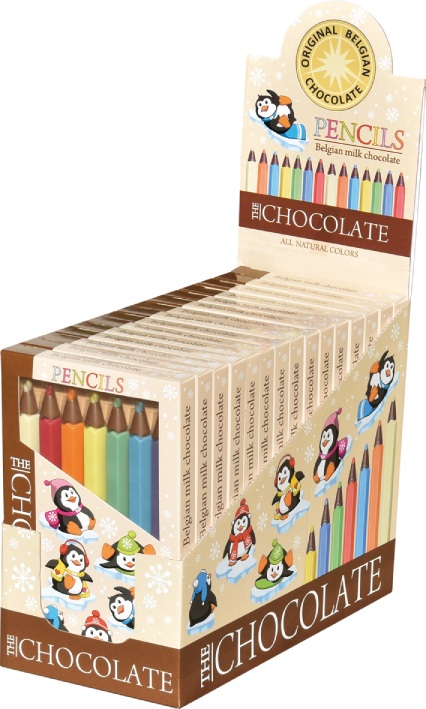 Čokoládové pastelky - Tučňáci Severka 100 g