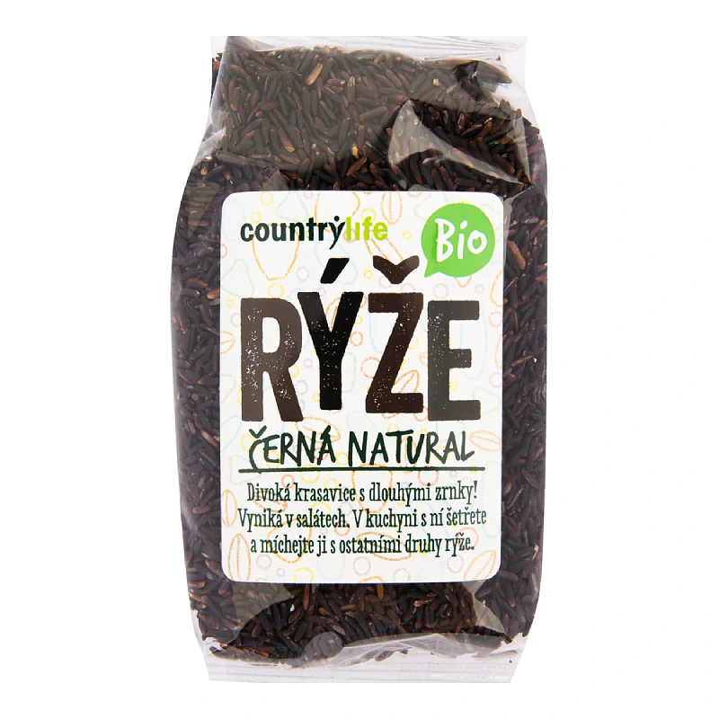 BIO Rýže černá natural 500 g - Minimální trvanlivost do 03.09.2026 BIO Rýže černá natural 500 g - Minimální trvanlivost do 03.09.2026