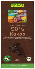 Bio hořká čokoláda 90% s kokosovým cukrem RAPUNZEL 80 g