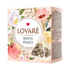 Lovaré White Peach, bílý čaj 15 pyramid