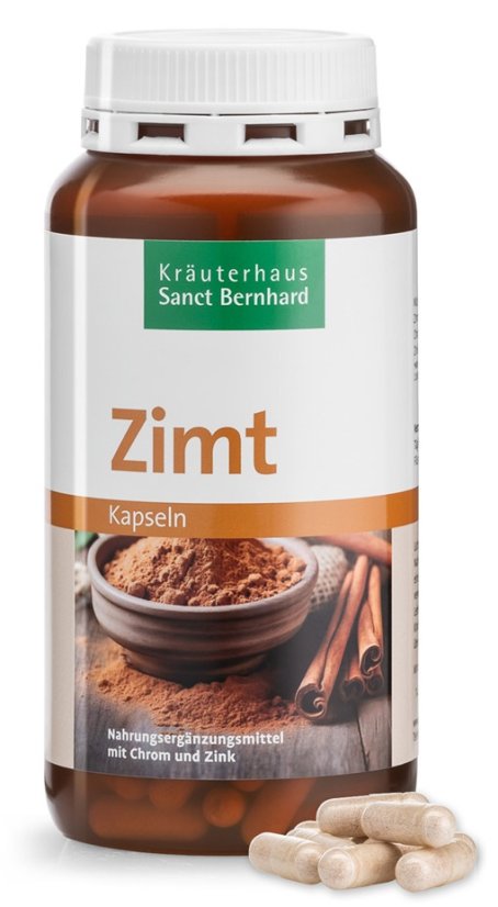 Zimt - Skořicové kapsle s chromem a zinkem 180 kapslí