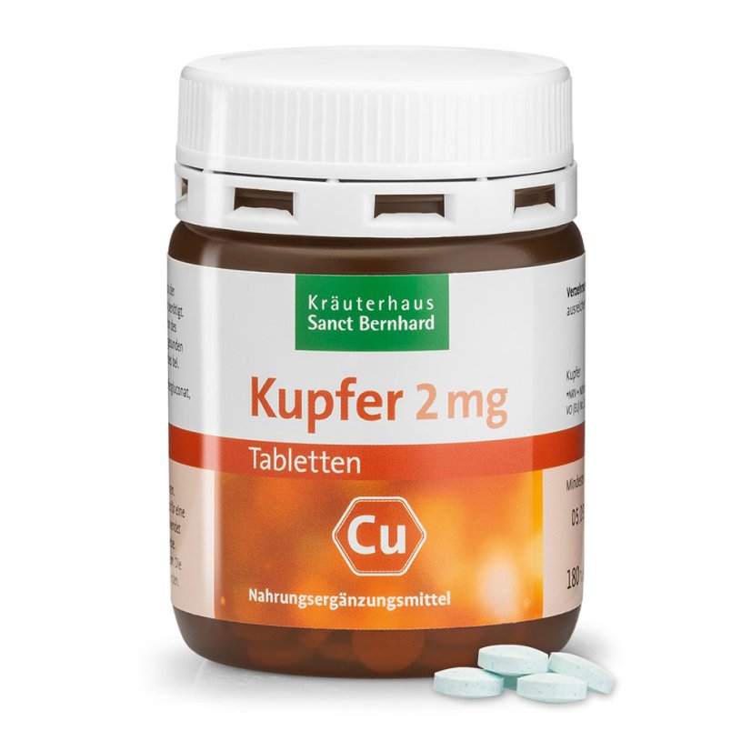 Měď 2 mg 180 tablet