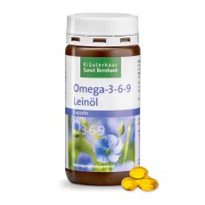 Lněný olej Omega 3-6-9 500 mg 180 kapslí