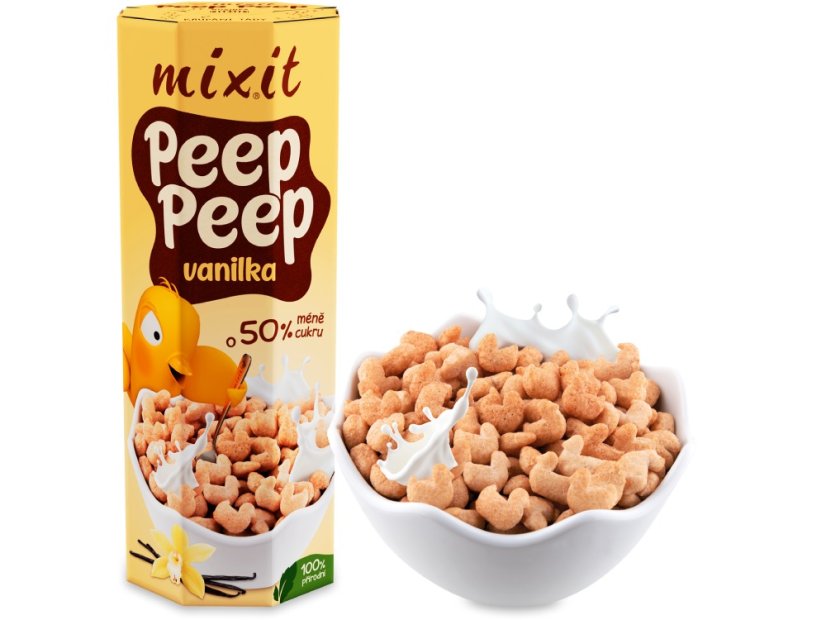 Cereálie Peep Peep - Vanilka 280 g - MInimální trvanlivost do 07. 08. 2026