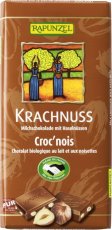 Bio mléčná čokoláda s celými oříšky RAPUNZEL 100 g
