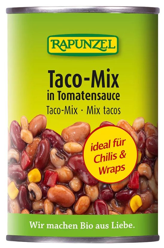 Bio směs fazolí sterilovaná Taco-Mix RAPUNZEL 400 g Bio směs fazolí sterilovaná Taco-Mix RAPUNZEL 400 g