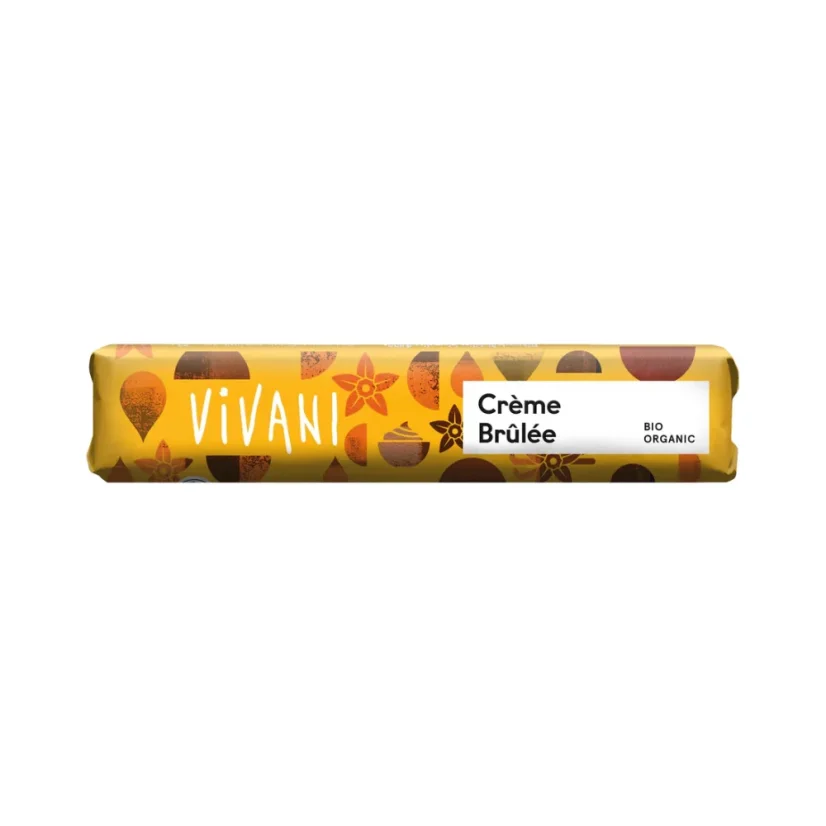 BIO mléčná čokoládová tyčinka Crème Brûlée 40 g