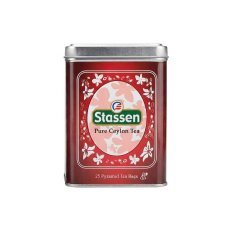 Černý čaj - Stassen Pure Ceylon Black Tea plech 25 x 2 g